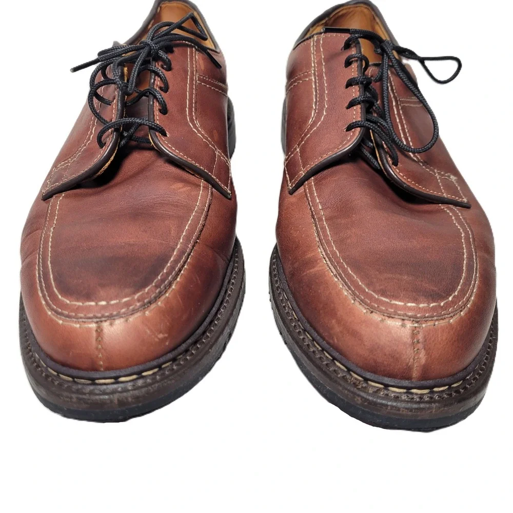 Allen Edmonds Wilbert‎ Brown Leather Cap Toe Oxford Shoes Men's 10.5 D